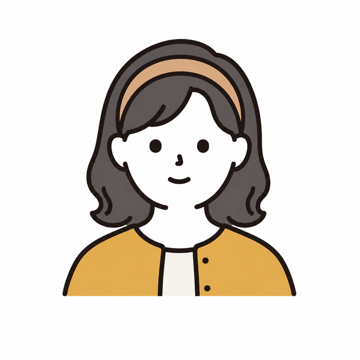 M.Hさん（30歳）の顔イラスト