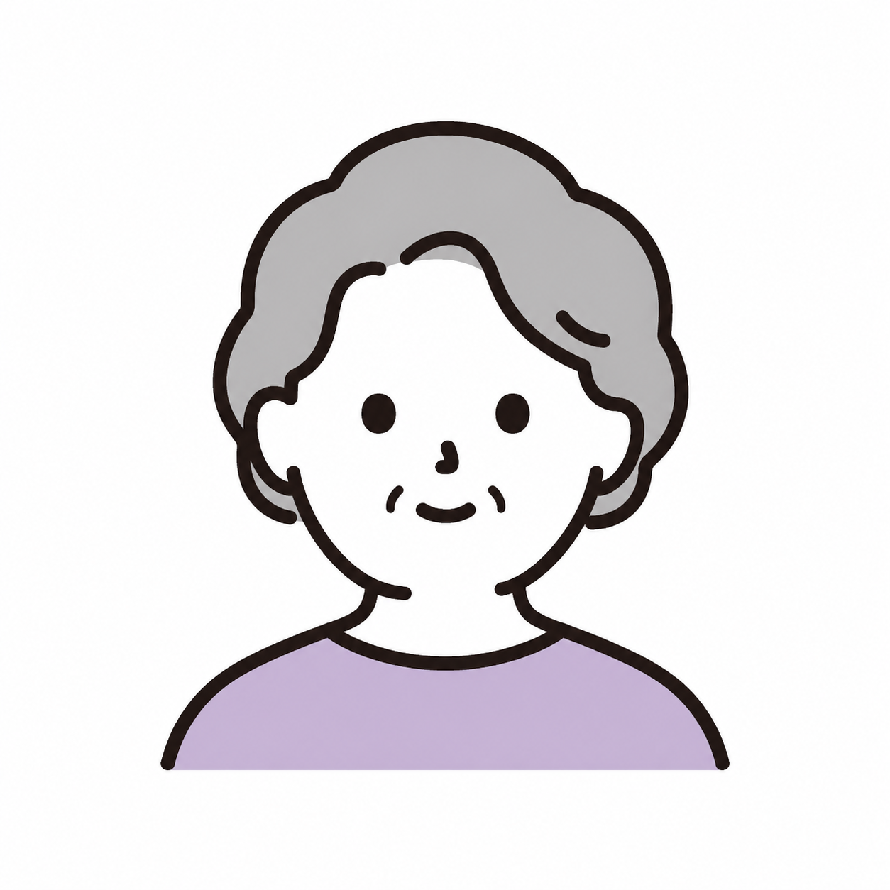 N.Nさん（49歳）の顔イラスト