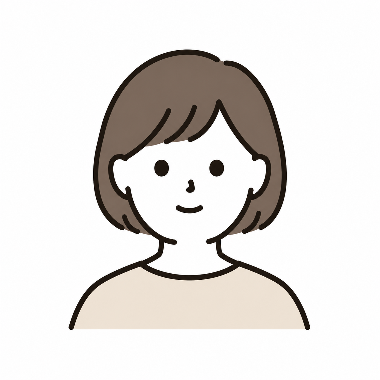 T.Sさん（45歳）の顔イラスト